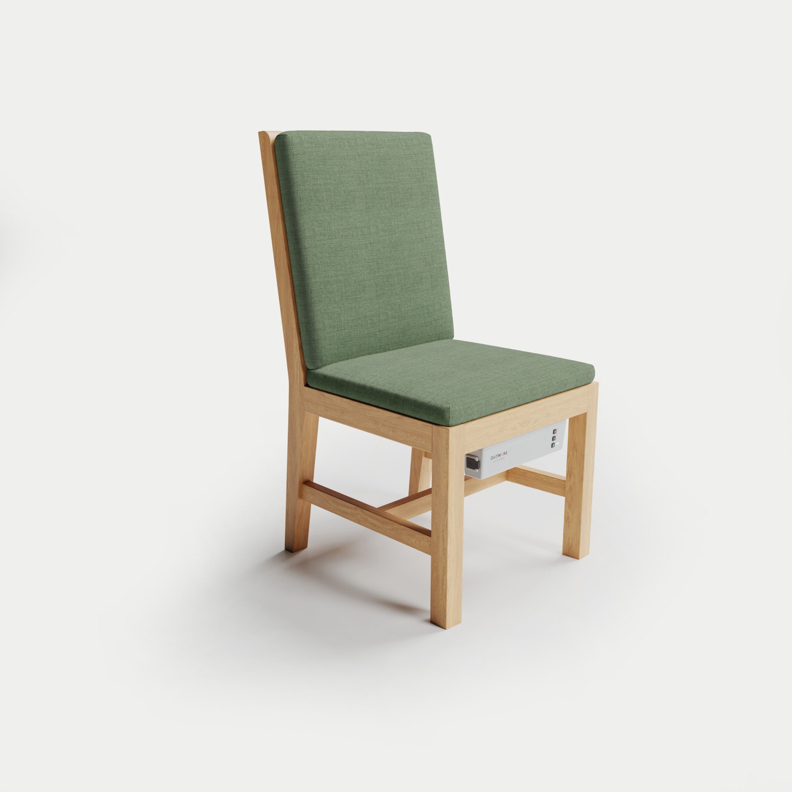 Solerno Heated Dining Armless Chair - Image 3